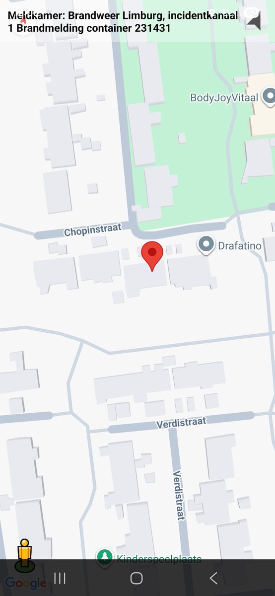 Brandmelding Container Inzet Brandweer