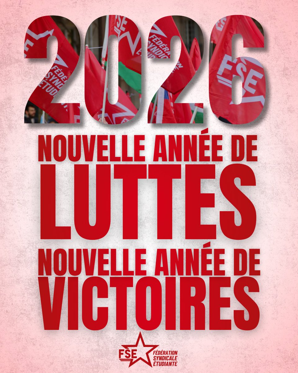 🚩 2026 : nouvelle année de lutte, nouvelle année de victoires !

1/3