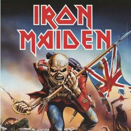 The Trooper is the best tribute for Eddie. It's the perfect choice for that scene.
Iron Maiden's Piece of Mind is the tape that he has in his hand in the iconic "this is music" scene in S4. Oh and the mummy, the mascot of the band, is called Eddie too!

#StrangerThings5