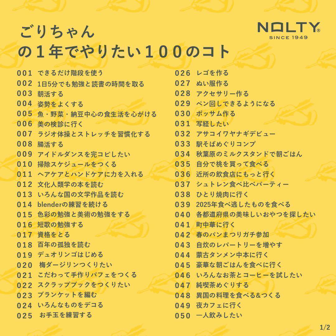 dmgss1dq's tweet photo. 2026年のやりたいことリスト100🍒
今年も楽しむぞ〜ʕ•ᴥ•ʔ
#やりたいことリスト100 https://t.co/GzMWuBArrT