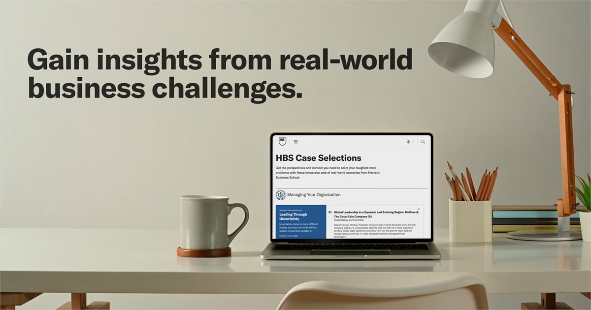 From strategy to execution, HBR’s Case Selections offer lessons from real-world scenarios. Start exploring today. 

s.hbr.org/4qipoAv