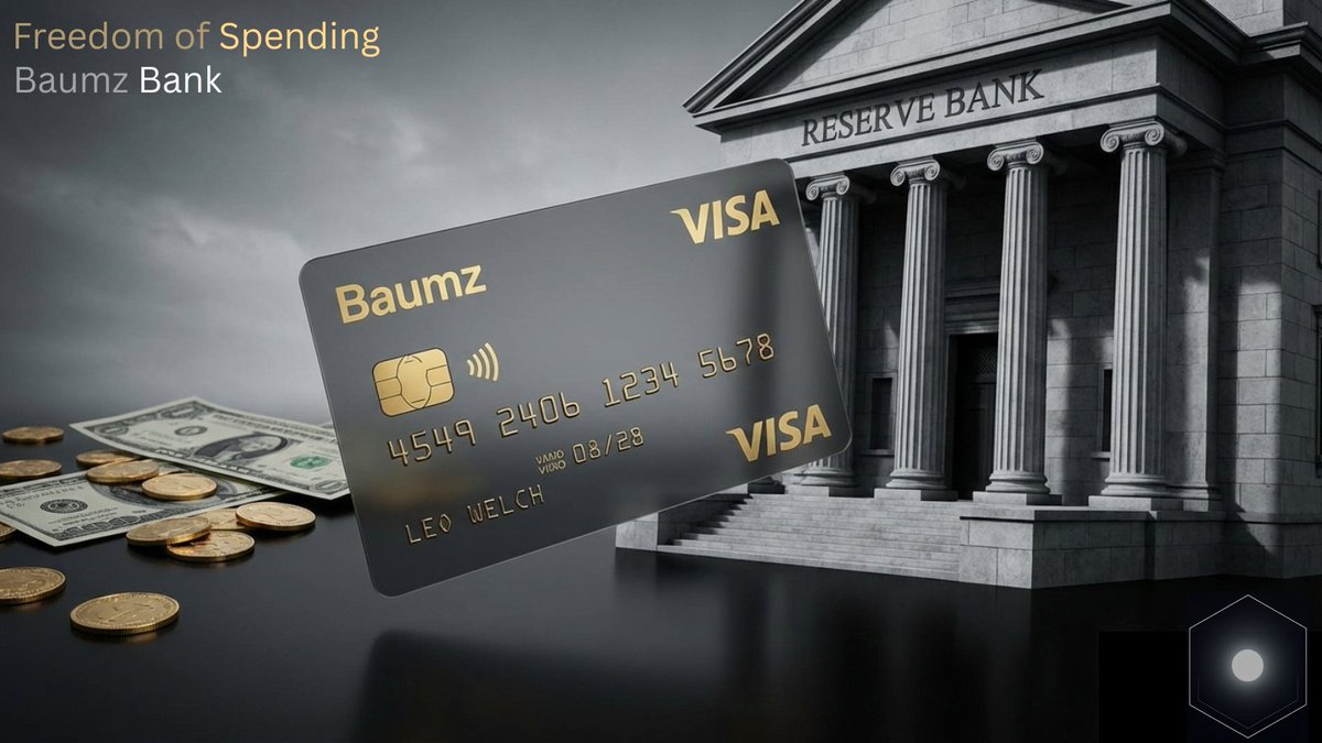 Baumztrade's tweet image. Freedom to Spend with #BaumzBank 💰

Cards, USD &amp;amp; EUR accounts, and seamless pay-ins or payouts in USDC or fiat.

Any Crypto Asset → Baumz Bank → Cash or ☕️

Coming soon.. 

#BaumzBank