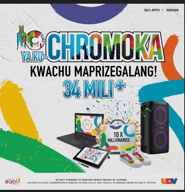 official_kimaru's tweet photo. Anza 2026 in style na Chromoka and win🎁 big hii Jan na Chrome Gin ama Vodka: buy-scratch-sms code to 22110 #chromoka #HappyNewYear2026 🎊 https://t.co/Y8KY84Tacg