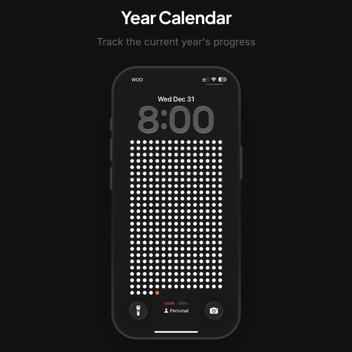 luismbat's tweet image. A few days ago I shared a life calendar I built: your entire life, shown as weeks on your iPhone lock screen.

A lot of people asked for it, so here it is:  thelifecalendar.com 

I also added a yearly view to visualize the progress of the current year.

Happy New Year 🎉