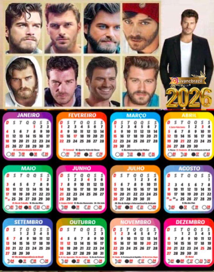 Bem-vindos ao novo ano de #2026yılı e ao mês de #January 

Que o novo ano e mês nos tragam muitas alegrias, realizações e muita saúde. Felicidades a todos" 🙌🇧🇷💚🇹🇷❤

#KivançTatlituğ #kivanctatlitug #Turkiye #happynewyear #calendar #HappyNewYear2026 #janeiro #NewYear2026