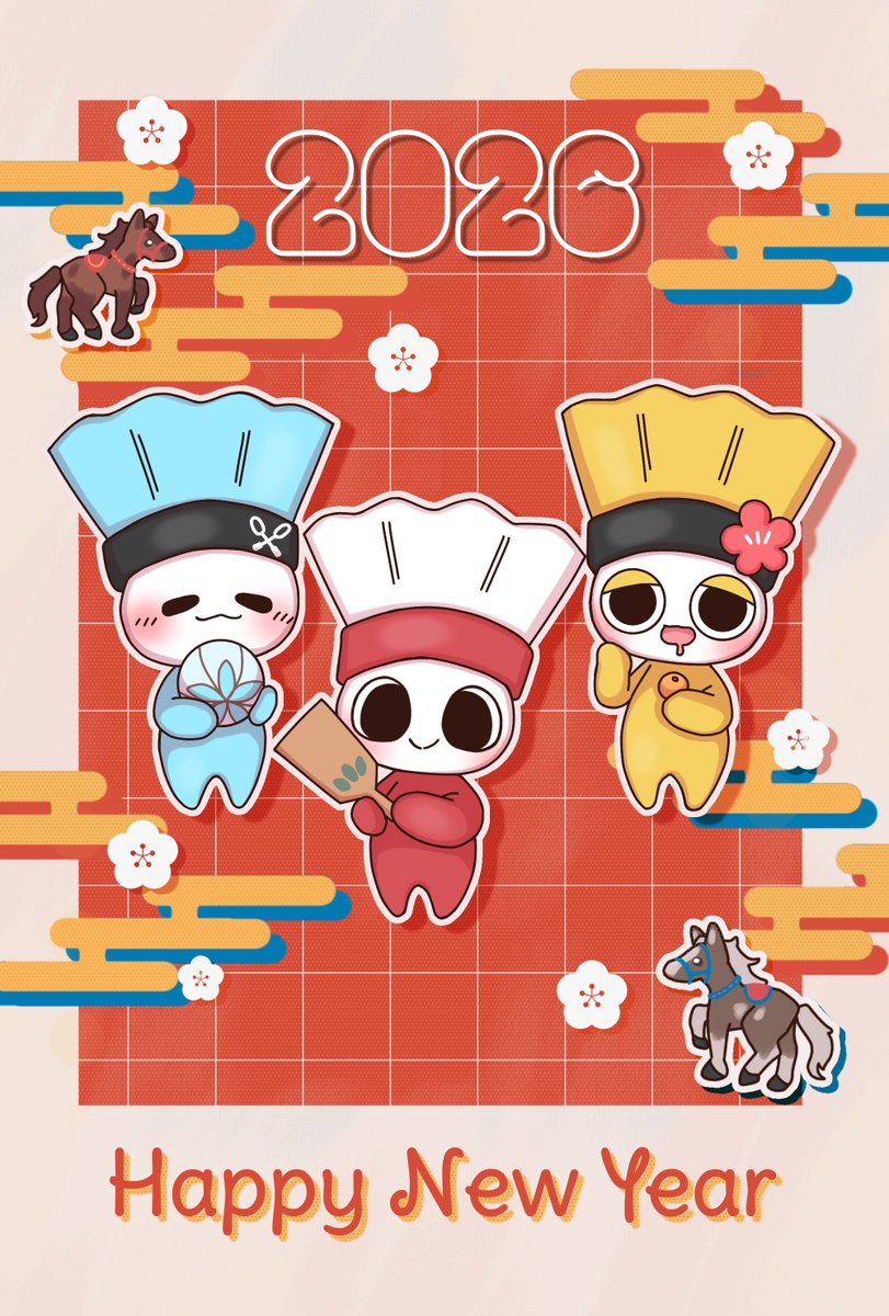 🎍HAPPY NEW YEAR 2026🐎 新年、あけましておめでとうだみん!! 2026年