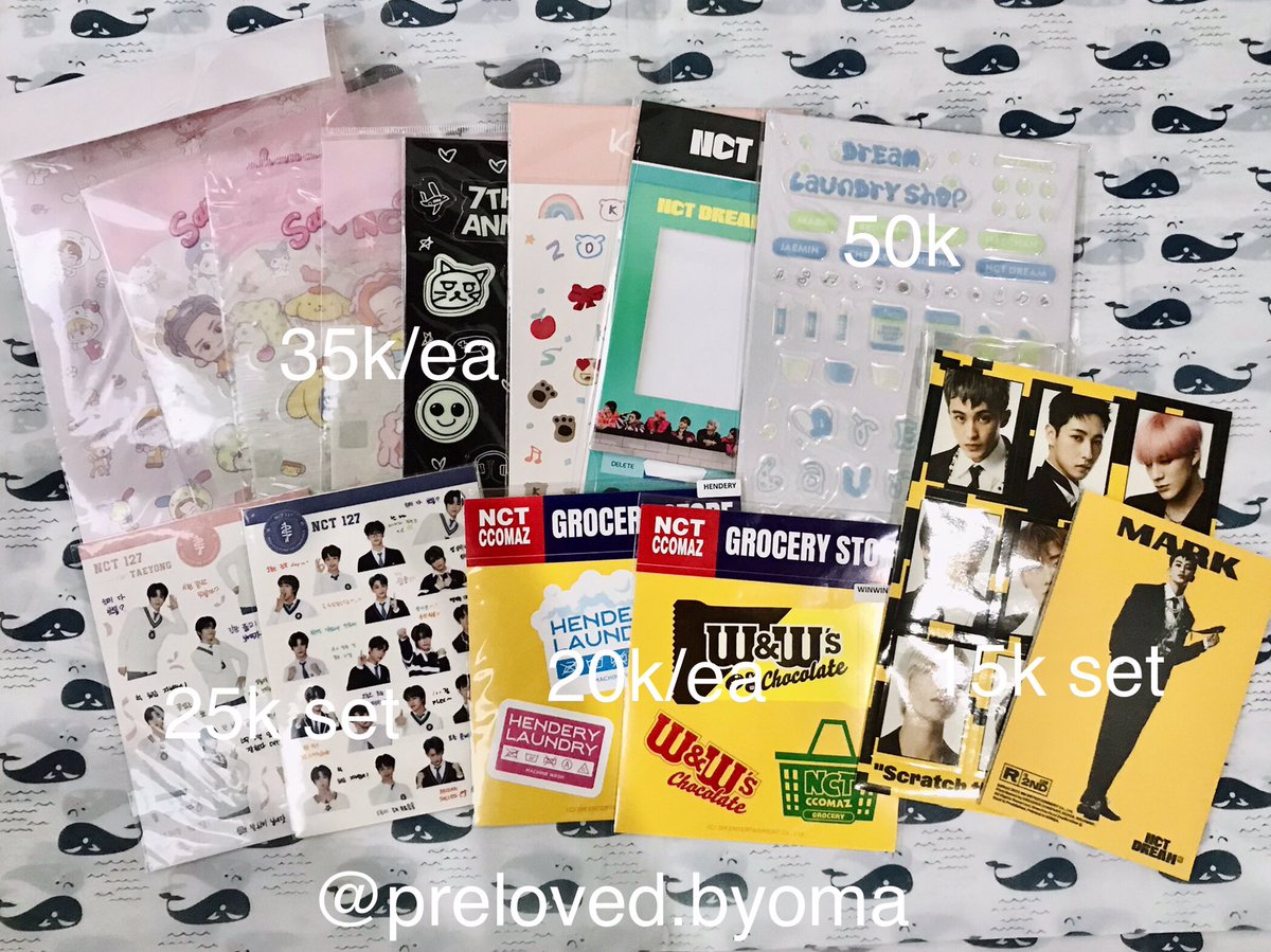 Wts!

Aab sticker official
NCT 127 Dream Wayv
EXO Kai MD Kloor

• MD
• album

🍊harga inc adm + pack
📍jkt

Wts lfb sticker stiker official off md album sanrio nct exo kai jaehyun renjun kun winwin hendery