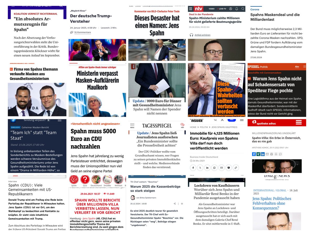 2026 ist ein gutes Jahr, um einen #SpahnUntersuchungsausschuss zu fordern.

Was hat so jemand noch in der Politik zu suchen?