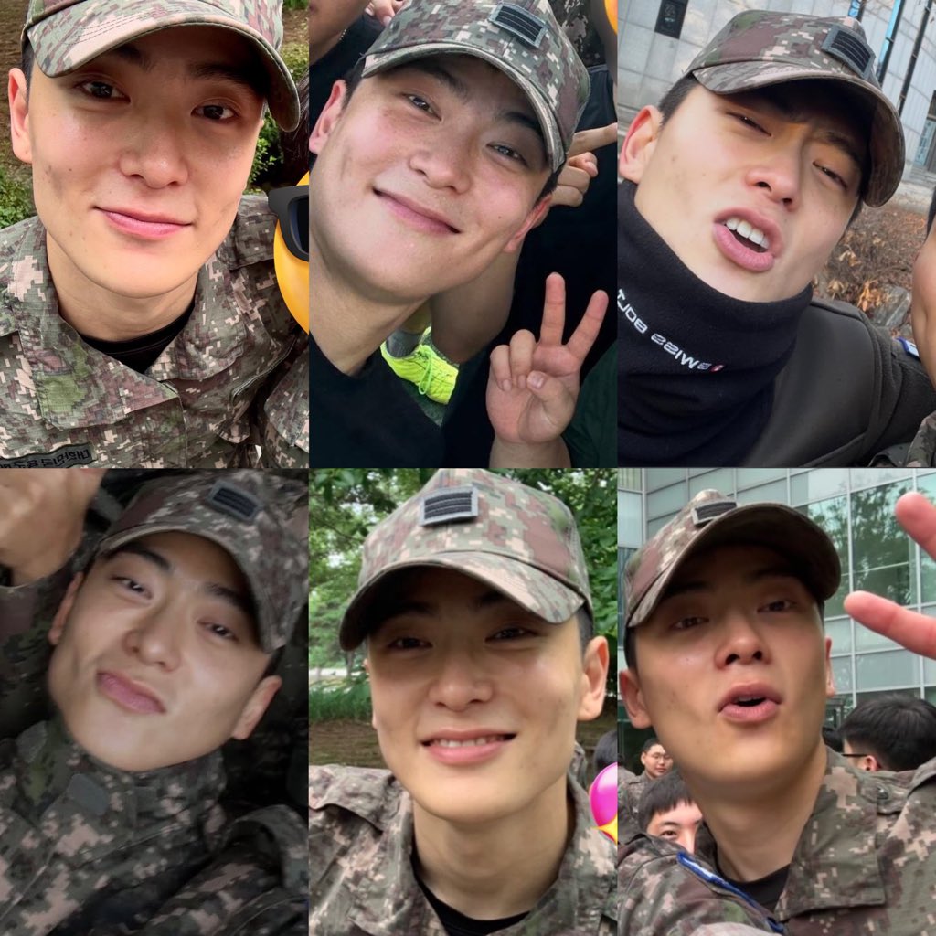 jaehyunpetals's tweet photo. these Jaehyun selfies with his military uniform 🥹 https://t.co/iMEvOYDu0d