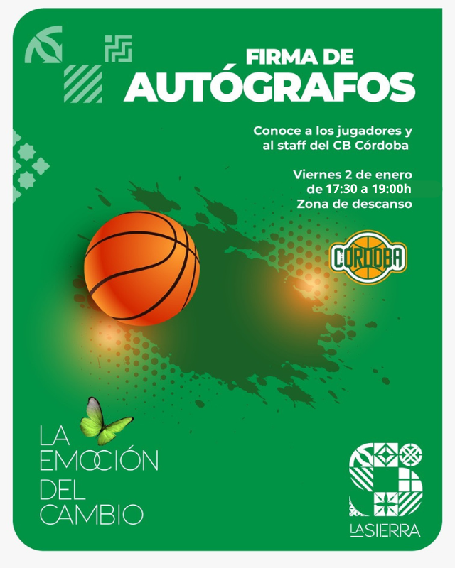 🎄 Un año más, la Navidad se vive en equipo 🤍💚

Este viernes 2 de enero, nuestro equipo estará en el Centro Comercial La Sierra para compartir la tarde con toda la afición blanquiverde.

📍 CC La Sierra
🕠 De 17:30 a 19:00 h
✍️ Firma de autógrafos
📸 Fotos con toda la plantilla