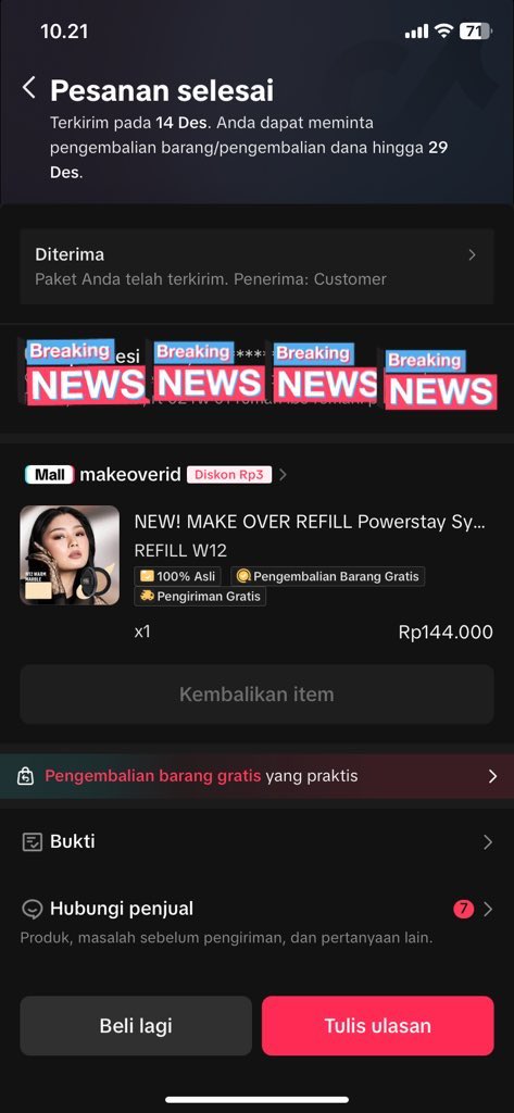 gelembungikan's tweet image. WTS preloved cushion make over refill shade W12 warm marble📌
Baru 1x pemakaian, dijual karena salah shade.
harga 75k aja beli pas dapat gift mania tiktok.
#wts #cushion #makeover #preloved