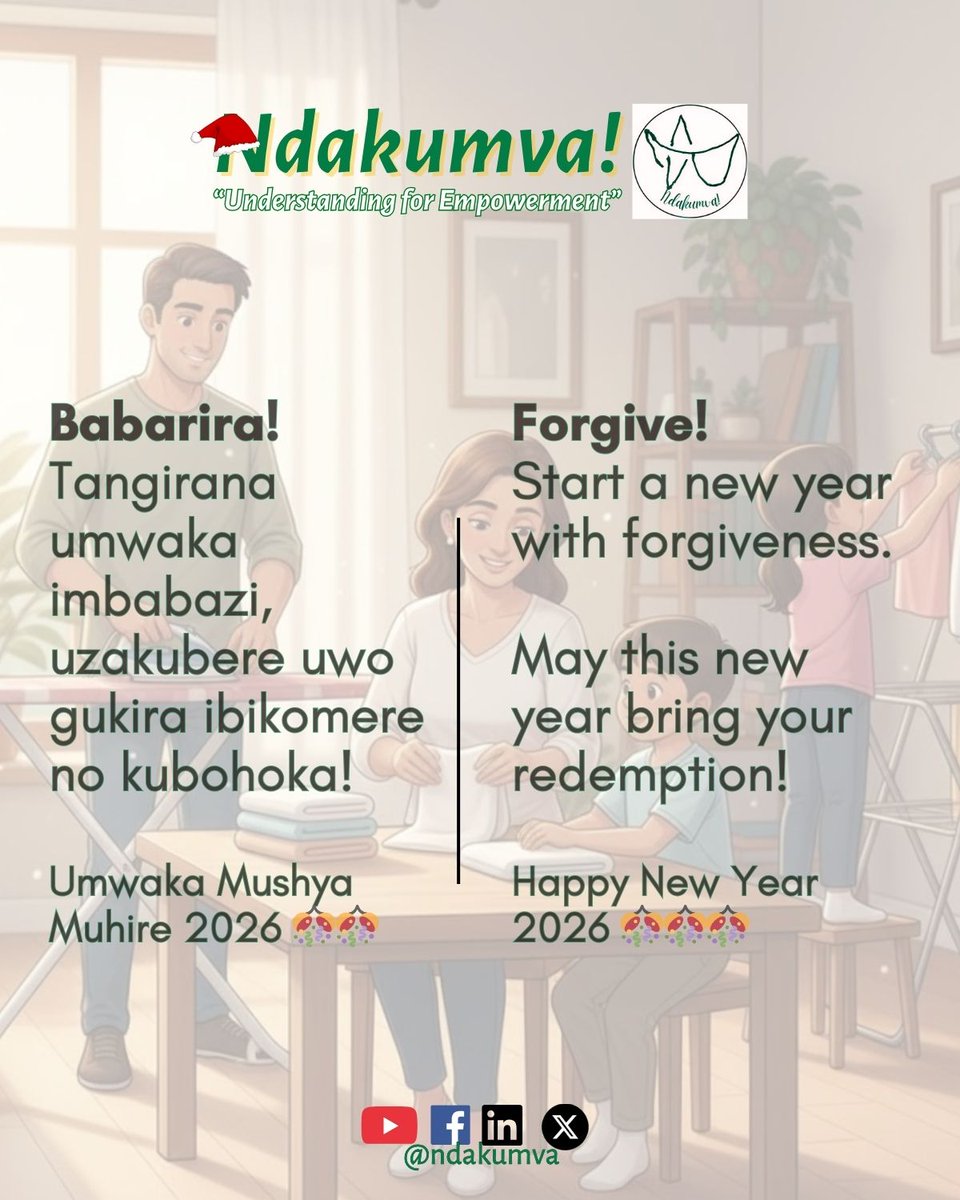 ndakumva's tweet photo. Muzagire umwaka mushya muhire wo gukira ibikomere 🙏🏻

Happy redemption year 💞🥳
#ndakumva
#HappyNewYear2026
#HappyNewYear
#NewYear2026

https://t.co/DxtBI4RTH7 https://t.co/Dg0bc2QLMR
