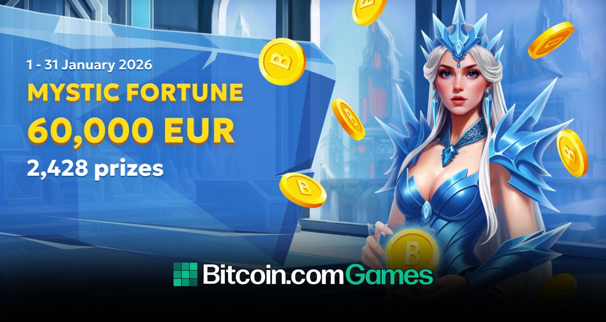BitcoincomGames's tweet image. ✨ Get ready to chase the magic! 
 
The Mystic Fortune promo from BGaming is live — and it’s raining REAL CASH! 💰

🔥 €60,000 Prize Pool
🔥 2,428 Cash Prizes
🔥 ANY spin can trigger a Drop Win!

Ready to test your luck? 🍀

👉🏻 Join now: games.bitcoingames2.com/?cat_id=8