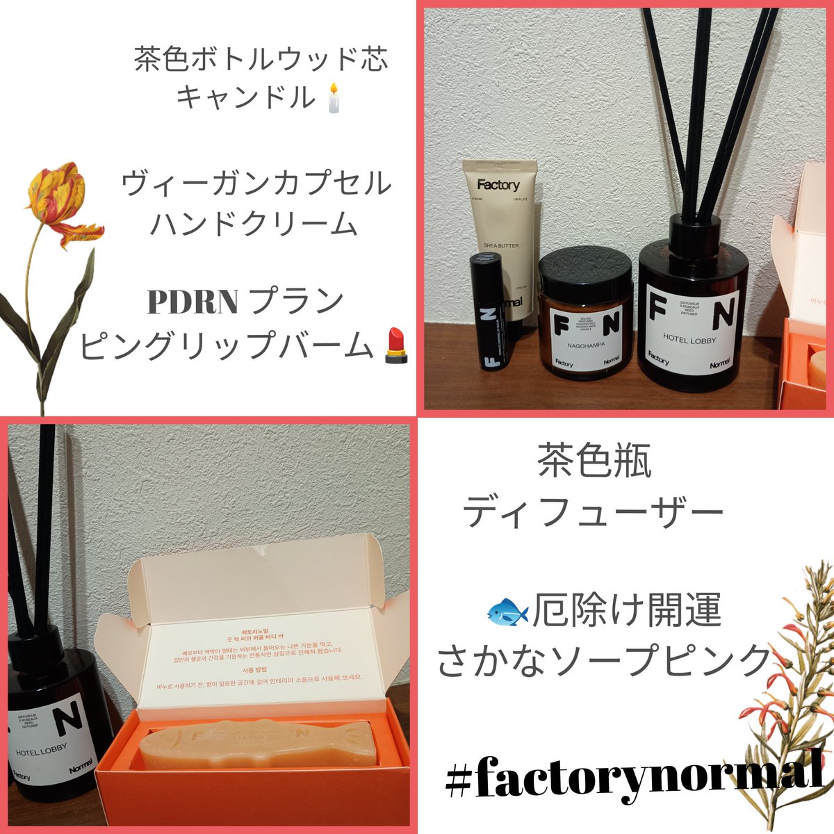 <a href="/factorynormaljp/">Factory Normal (JP)</a>様よりラッキーボックスが届きました！人気のディフューザーは香りがしっかりしてるのに温かみがあり柔らかくて上品な香りで部屋中がホテル空間に🌿1月1日～1月7日に福袋セット12,770円 が クーポンで4,990円に！
是非チェックしてみてね♪qoo10.jp/g/1135523227
#factorynormal
