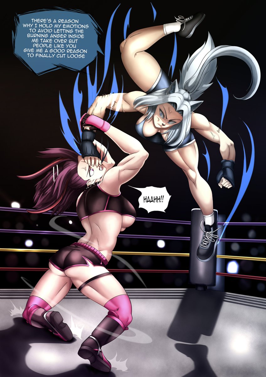 artstshiru's tweet image. Commission Boxing for:
@tz_Spring 
Saki VS Akumu - Thank you!! 😊🥊🥊