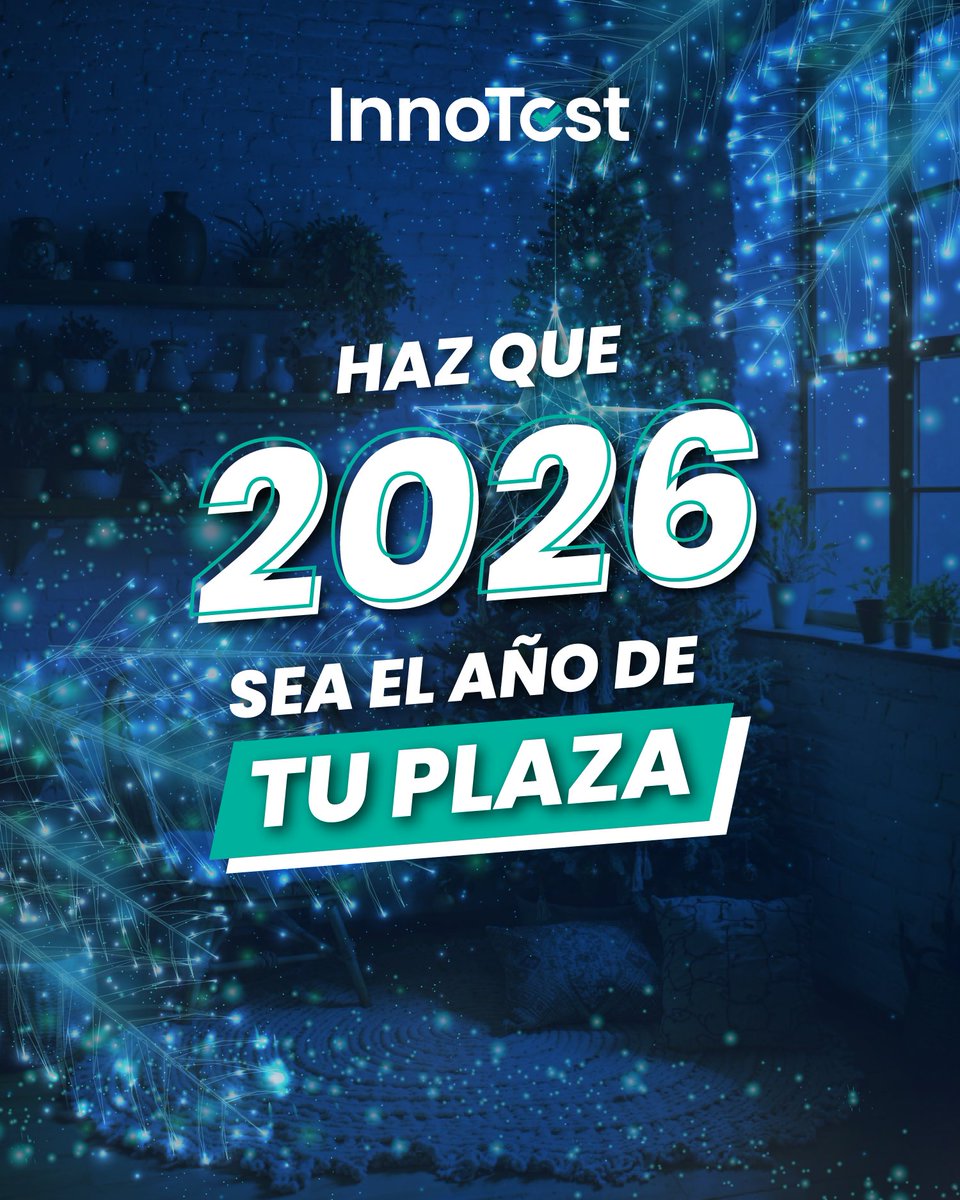 Empieza un nuevo año con nuevos intentos, nuevas oportunidades y un objetivo muy claro: tu plaza💚

Desde InnoTest seguiremos acompañándote con estrategia, confianza y las herramientas que necesitas para avanzar paso a paso ✨

¡Feliz Año Nuevo!
Seguimos contigo hasta tu plaza 🫂