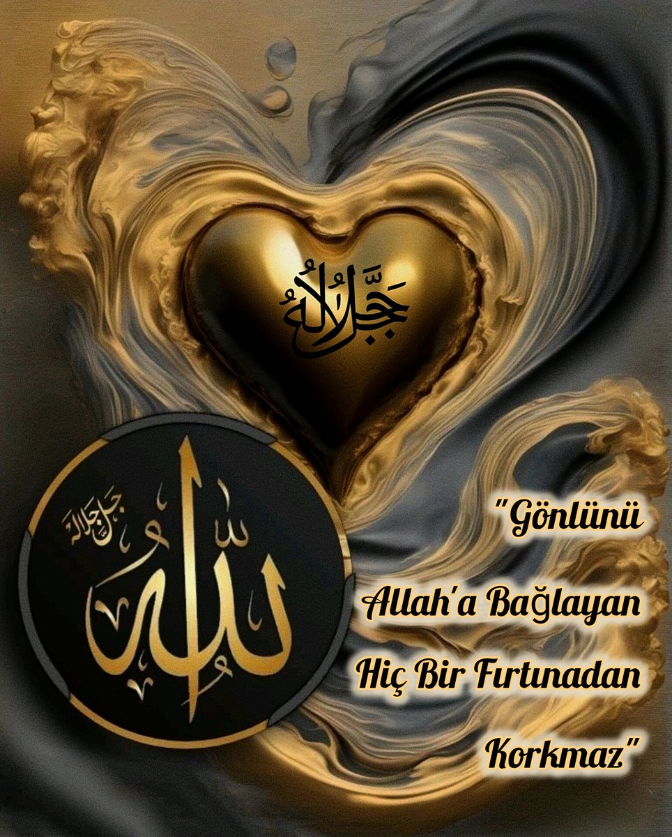 ..
Zamanla
İyileşeceğini düşünmek yerine
Allah'a sığınarak iyileşeceğini bil,çünkü

Gerçek teselli zamanla değil İmanla gelir
İnsan kalbi Rabb'inin zikriyle sakinleşir

O'nu anan bir gönül,karanlıklar içinde bile
Yönünü kaybetmez,Allah'la kurduğun bağ 
Fırtınada bile rotanı korur