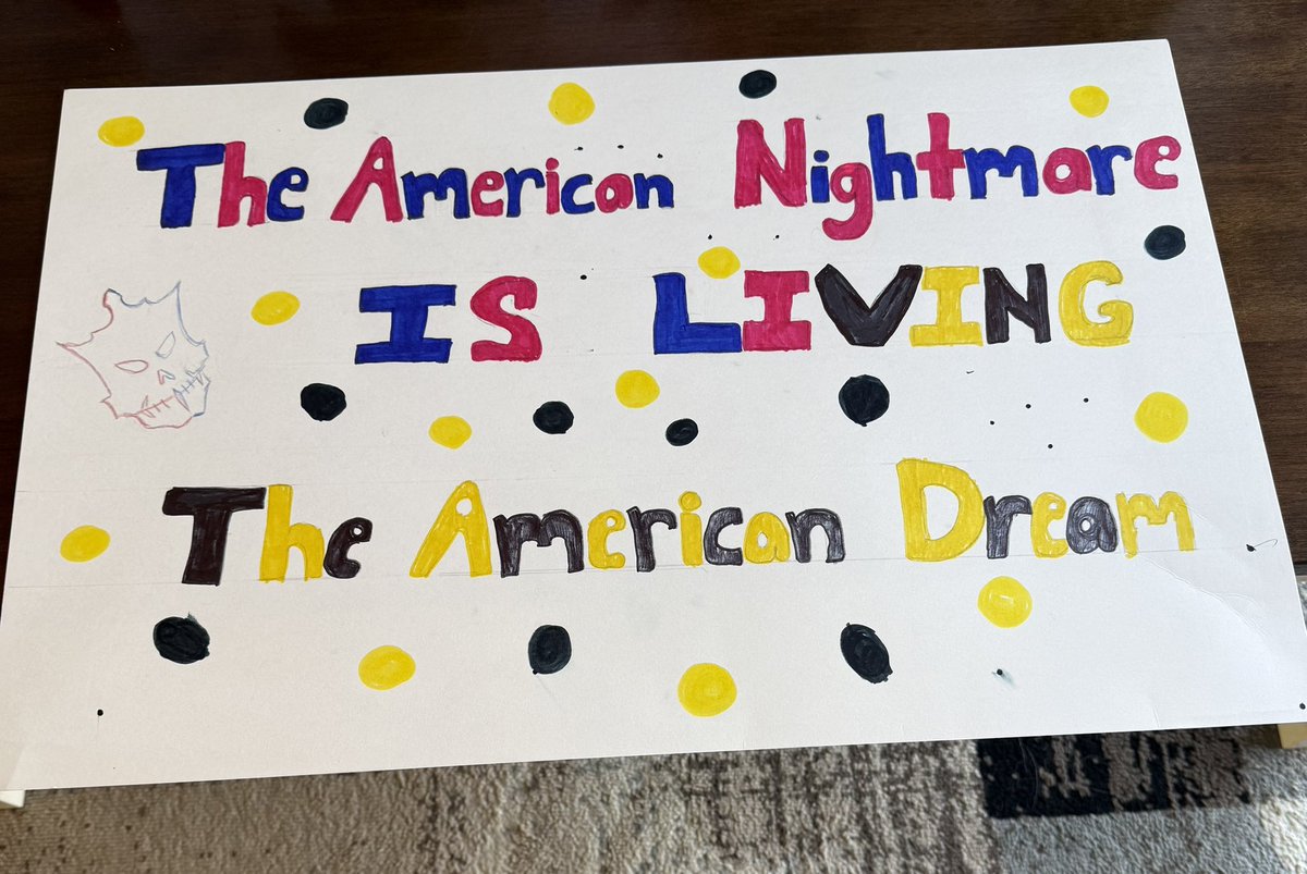 Jeff9ma0's tweet photo. Getting ready for #wwesyracuse!
@CodyRhodes we hope you like our sign that my daughter made! We’ll be front row. Hope you see it. https://t.co/SWMxziwGpC