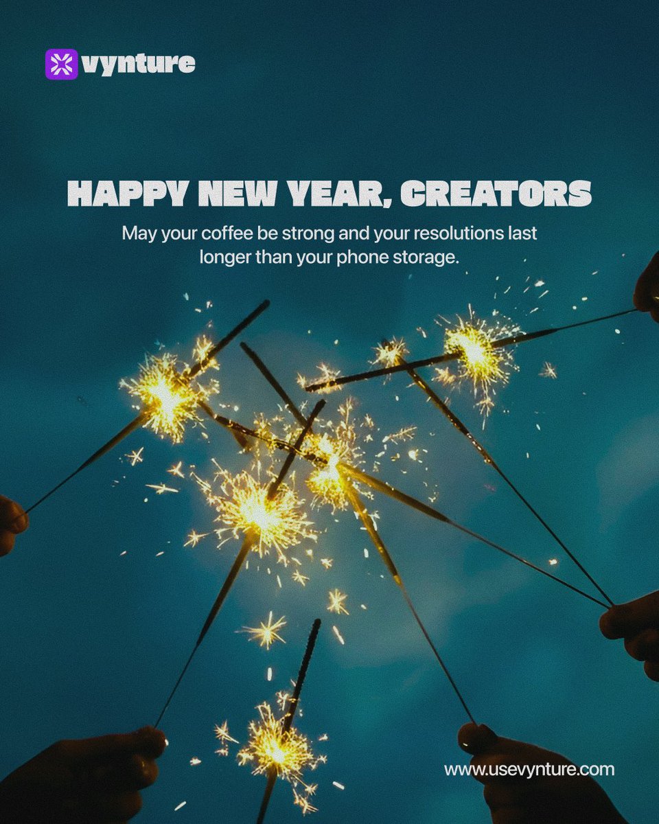 Welcome to 2026 creators.

One word for this year is AUDACITY!

Let’s go!🔥