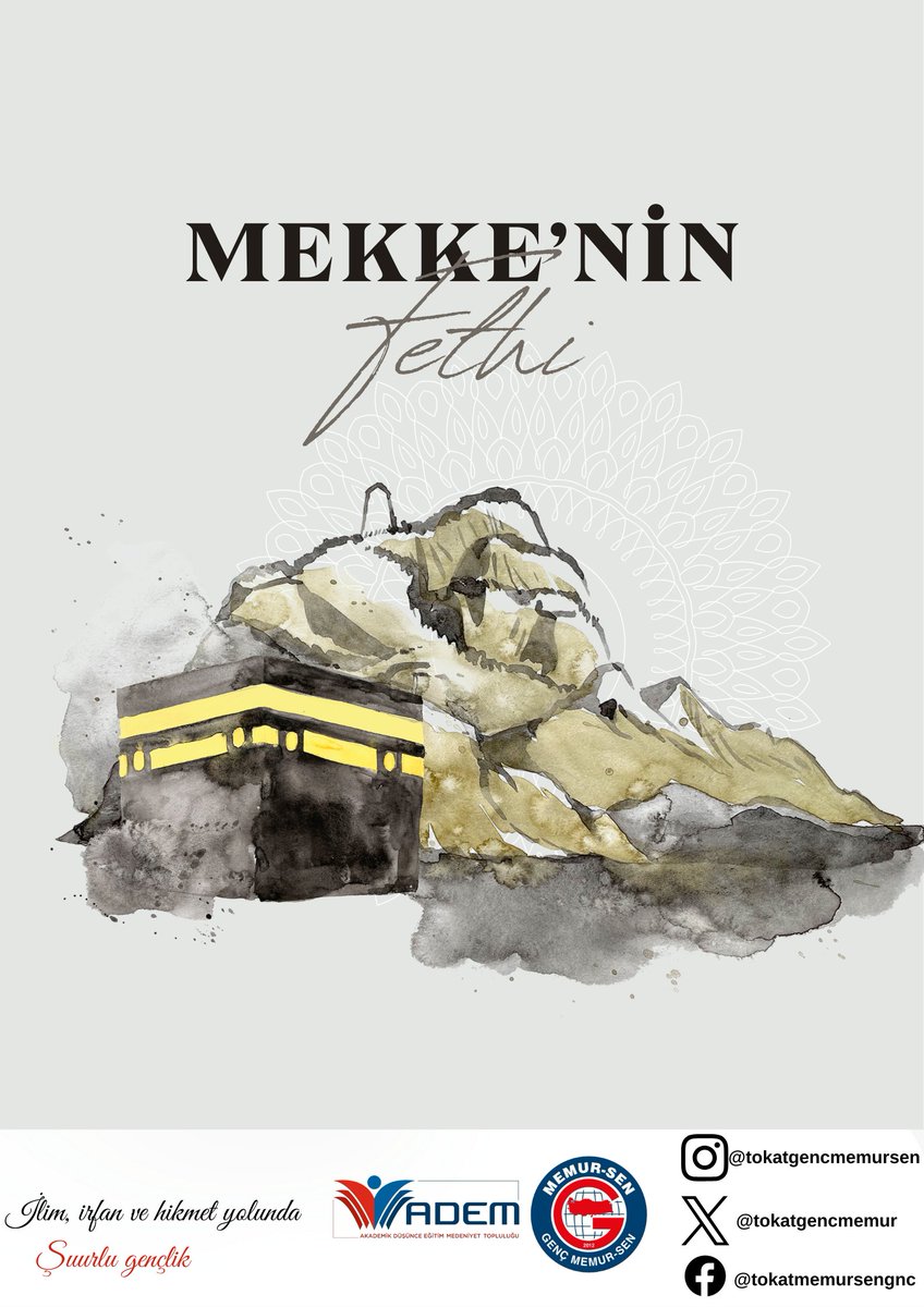 🕋 İnsanlığa bir İnşirah: Mekke'nin Fethi 

Mekke'nin Fethi'nin yıldönümünde kutlu peygamberimiz Hz. Muhammed (S.A.V.) ve ashabını rahmet ve özlemle yâd ediyoruz.

<a href="/_aliyalcin_/">Ali YALÇIN</a>
<a href="/mstemrebalci/">Mesut Emre Balcı</a>
<a href="/MemurSenKonf/">Memur-Sen</a> <a href="/gencmemursen/">Genç Memur-Sen</a> <a href="/sabanceylan60/">Şaban Ceylan🇹🇷</a> <a href="/ahmetsefakesler/">Ahmet Sefa Kesler</a>