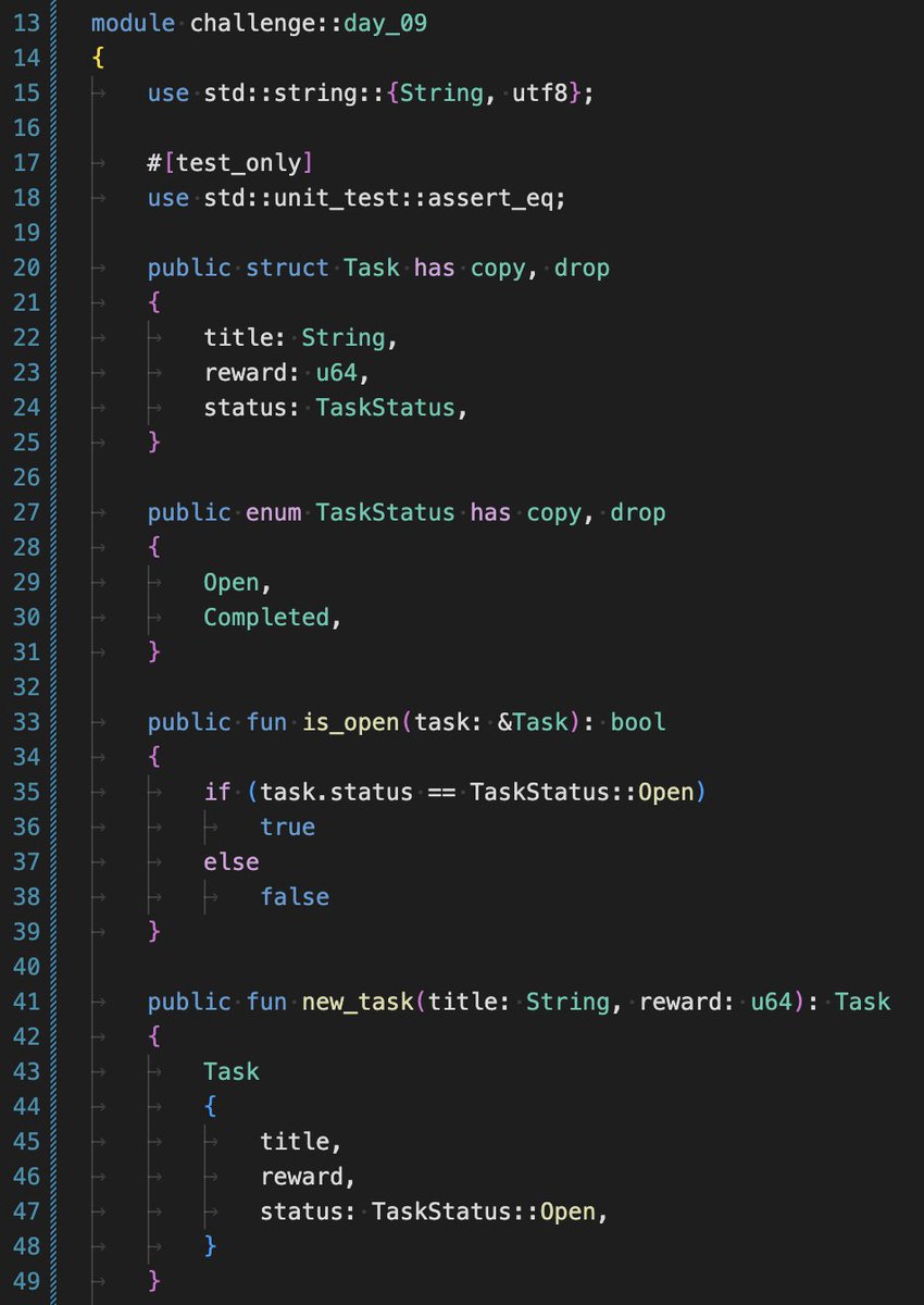 abakirca's tweet photo. Day 9 / 21 – Sui Challenge

Today's tasks:
- Learn what enums are and why they beat bool
- Replace done: bool with TaskStatus enum
- Update Task to use explicit state
- Implement is_open() status check

Github repo:
https://t.co/6wRBadZ65b https://t.co/Jy6wzKCusW