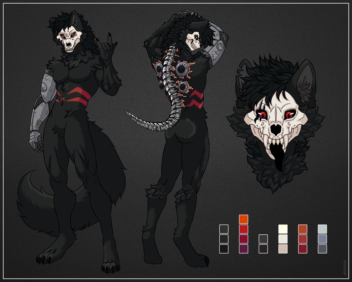 Happy new year!

Here’s my new ref sheet to start off the year!

Hope you all also start off the year with an absolutely banger

See ya’s further down the line!

🎨 - <a href="/artofem/">artofem (Commission Open)</a>, who is always amazing with her Art skills!

| #commission | #furryartwork | #furry | #skulldog |