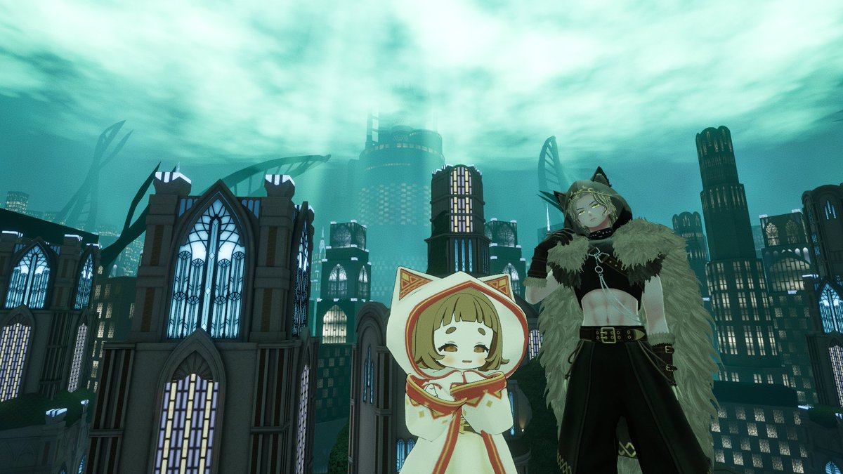 LICHT_LP's tweet image. 漆黒も終わったもあぽん。
FF14とVRCのアーモロート。