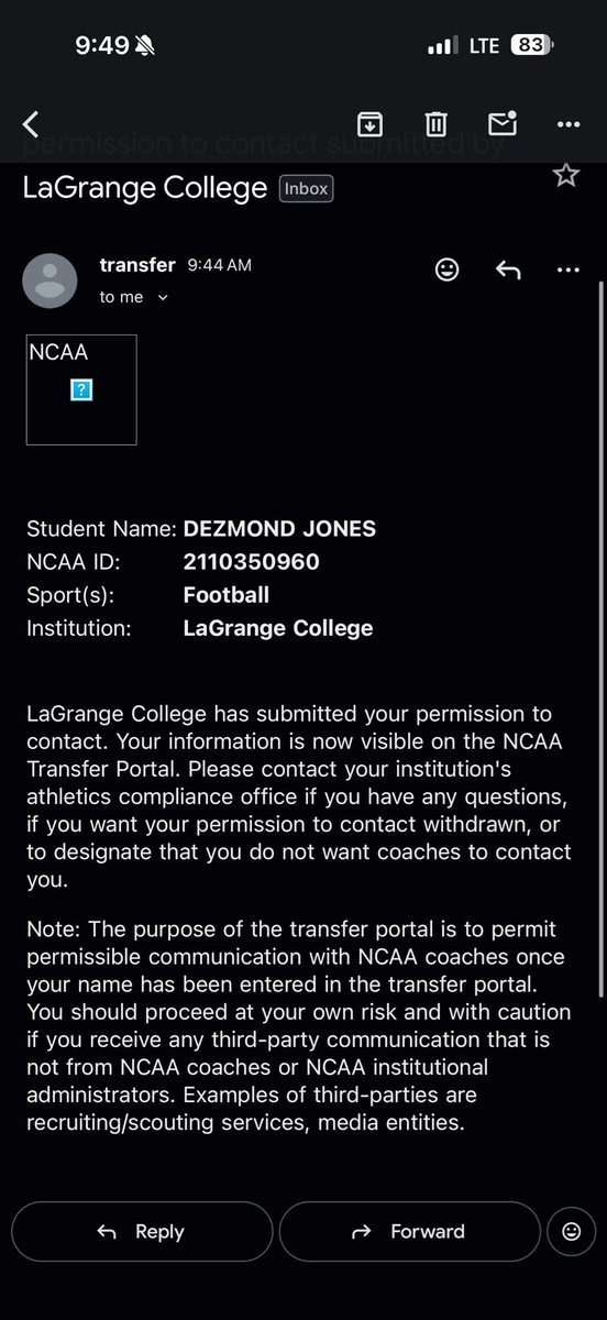 Dezmond Jones LB tweet media