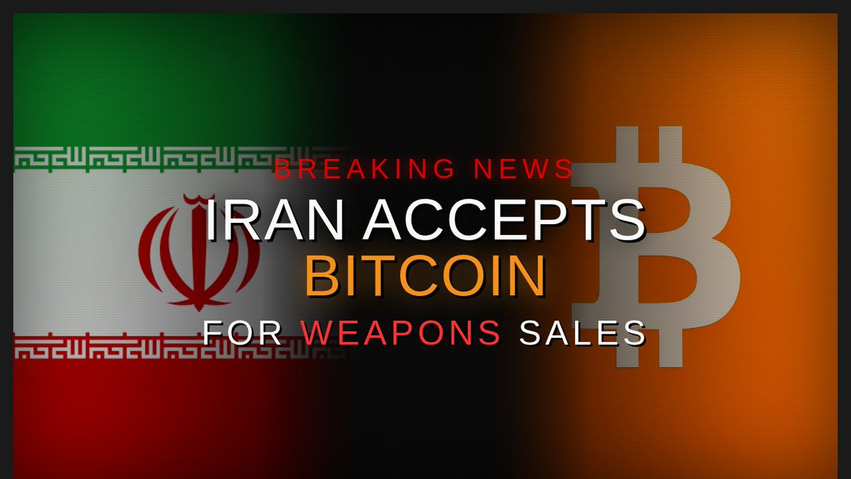 BREAKING: Iran is now accepting Bitcoin for weapons, Missiles, Drones, and  Warships. Why? To Bypass Sanctions after their Currency Crashed 50% and  Inflation Soared 42.5%. Crypto Goes from Oil to arms, Openly.