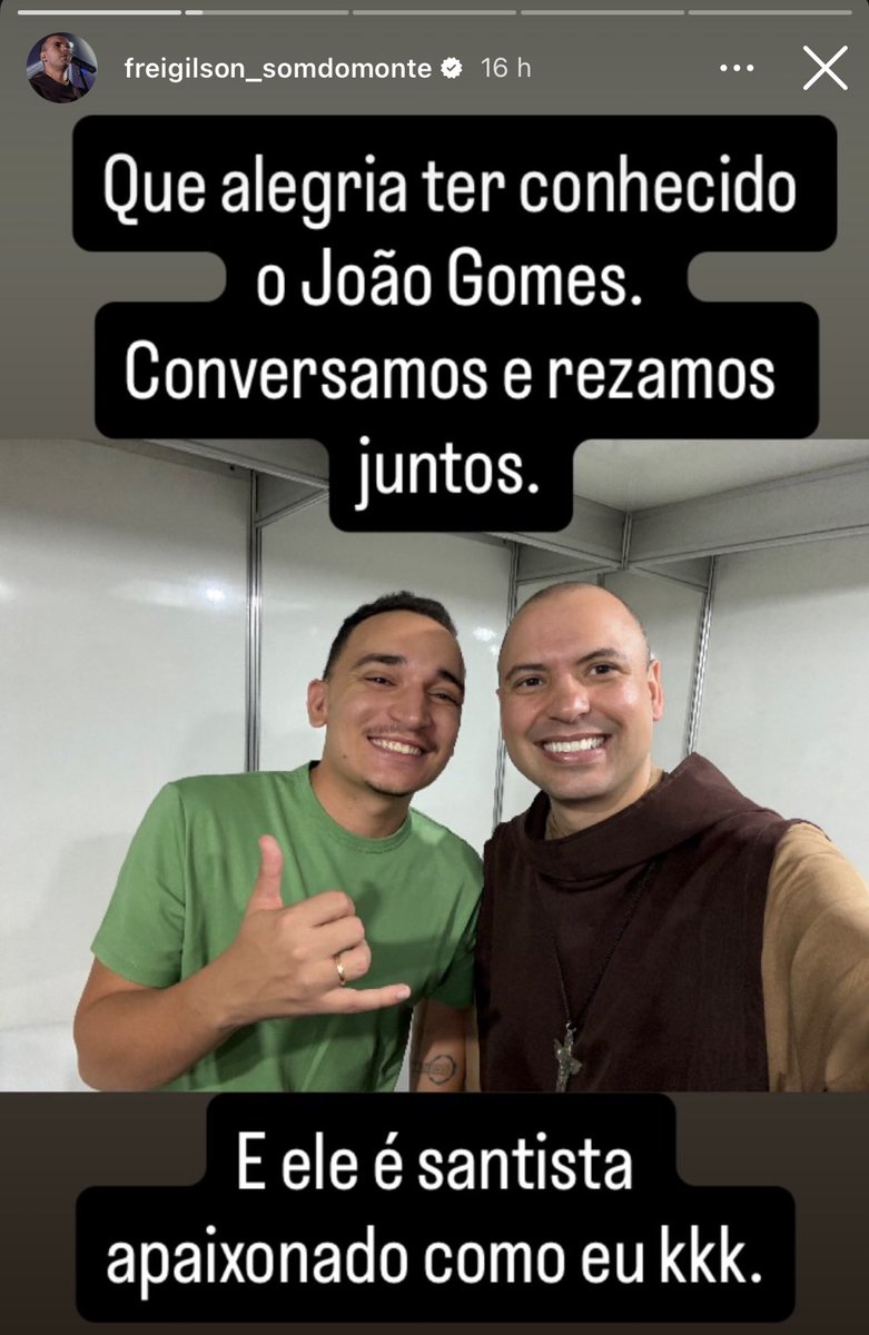 _osamm's tweet photo. O santista apaixonado FREI GILSON!!!! https://t.co/D5HRRt9WCM