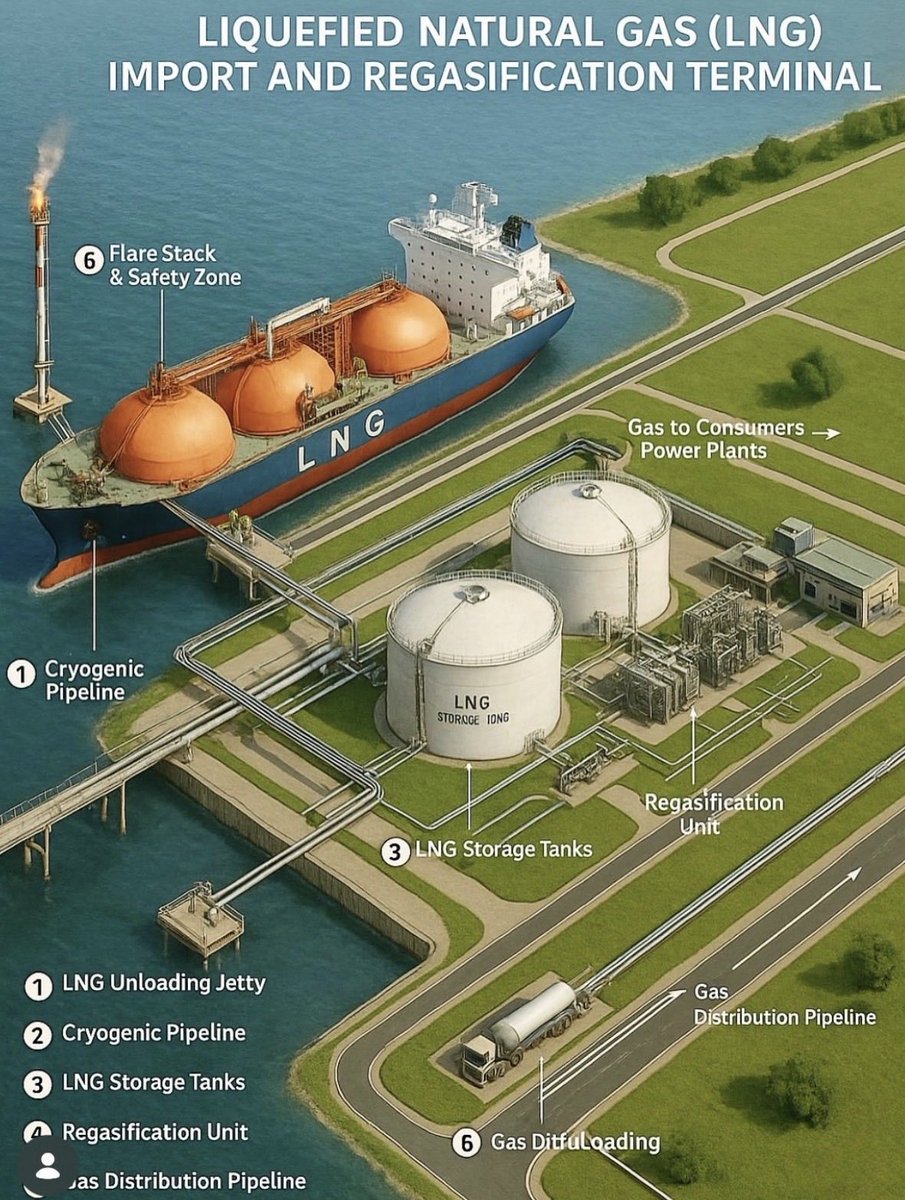 Understanding LNG Import &amp; Regasification Infrastructure

Liquefied Natural Gas (LNG) does not enter a market by chance.
It relies on highly engineered, capital-intensive infrastructure designed to ensure security of supply, flexibility, and market optionality.

An LNG import and