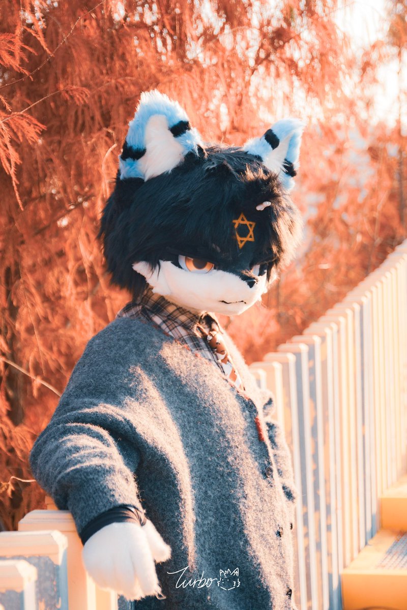 #FursuitFriday 
“新的一年要天天开心”
“你也是”
📷：<a href="/Max_Turbo_Wolf/">兔啵Turbo→兽行</a>