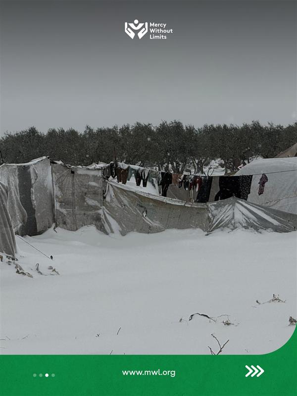 MWlimits's tweet image. Emergency in Al-Tawheed Camp after a severe snowstorm left families without shelter. Help MWL reach those exposed to freezing temps.

mwl.org/program/emerge…

#MWLimits #Syria