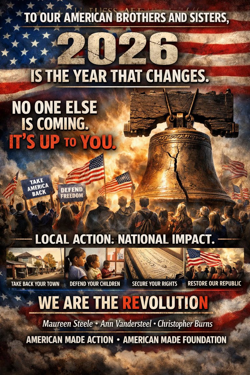 amadefoundation's tweet image. January 1, 2026

To Our American Brothers and Sisters,

Six years ago, something happened in this country that cannot be undone.

In 2020, when the world shut down, when fear was weaponized and obedience was marketed as virtue, millions of us felt it in our bones: the blindfold…