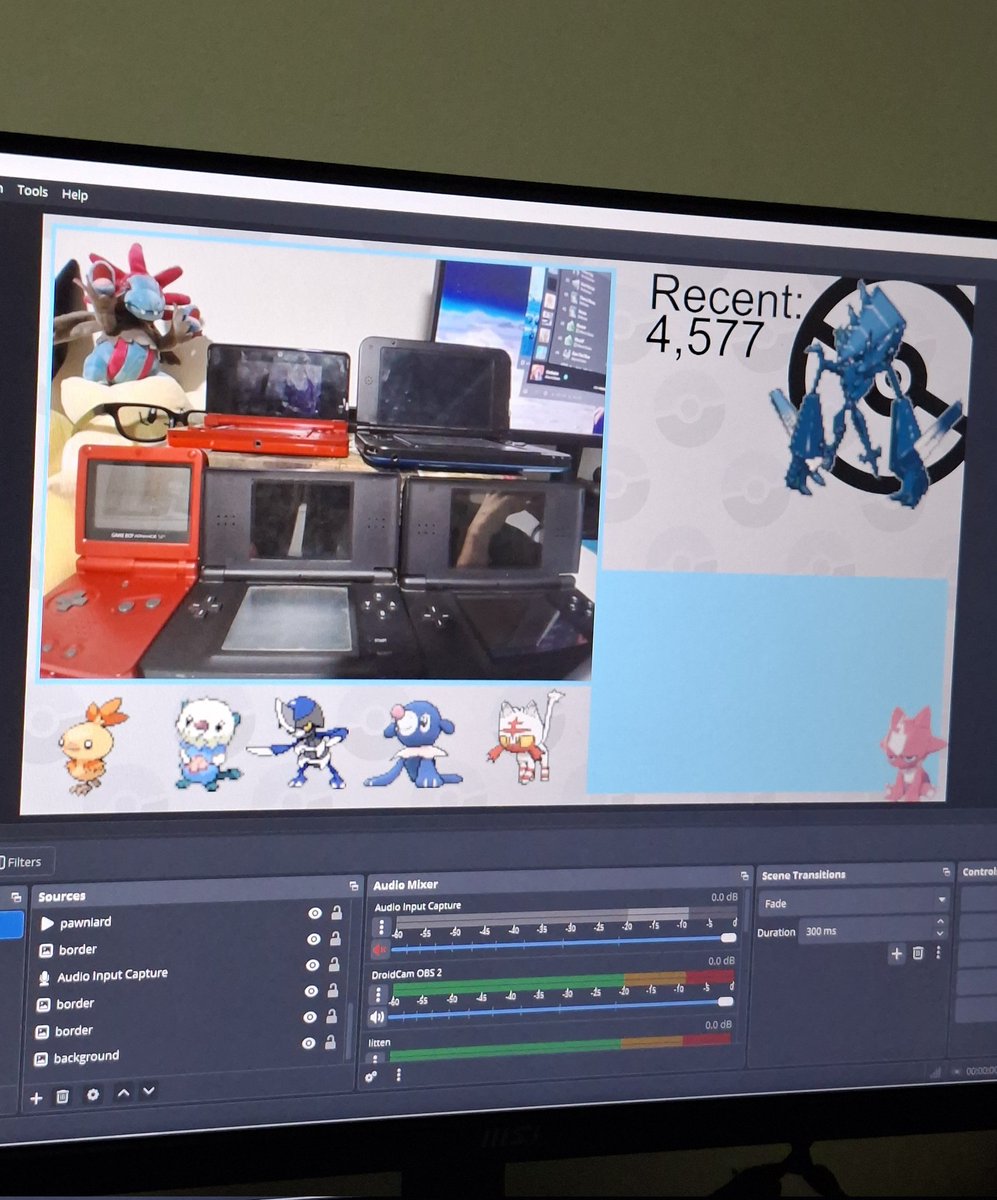 This is the setup imma be rocking with. Still saving up for a switch capture card so that will hopefully be soon.
I'm hoping to record all, if not, most of my shiny reactions from now on