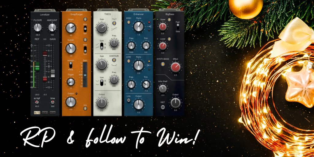 plugindeals's tweet image. REPOST &amp;amp; FOLLOW @plugindeals and @PSPaudioware to WIN the PSP InfiniStrip Earth Edition channel strip plug-in offered by PSPaudioware 🎅 

🎄 pspaudioware.com/products/psp-i…

1 Winner chosen January 3