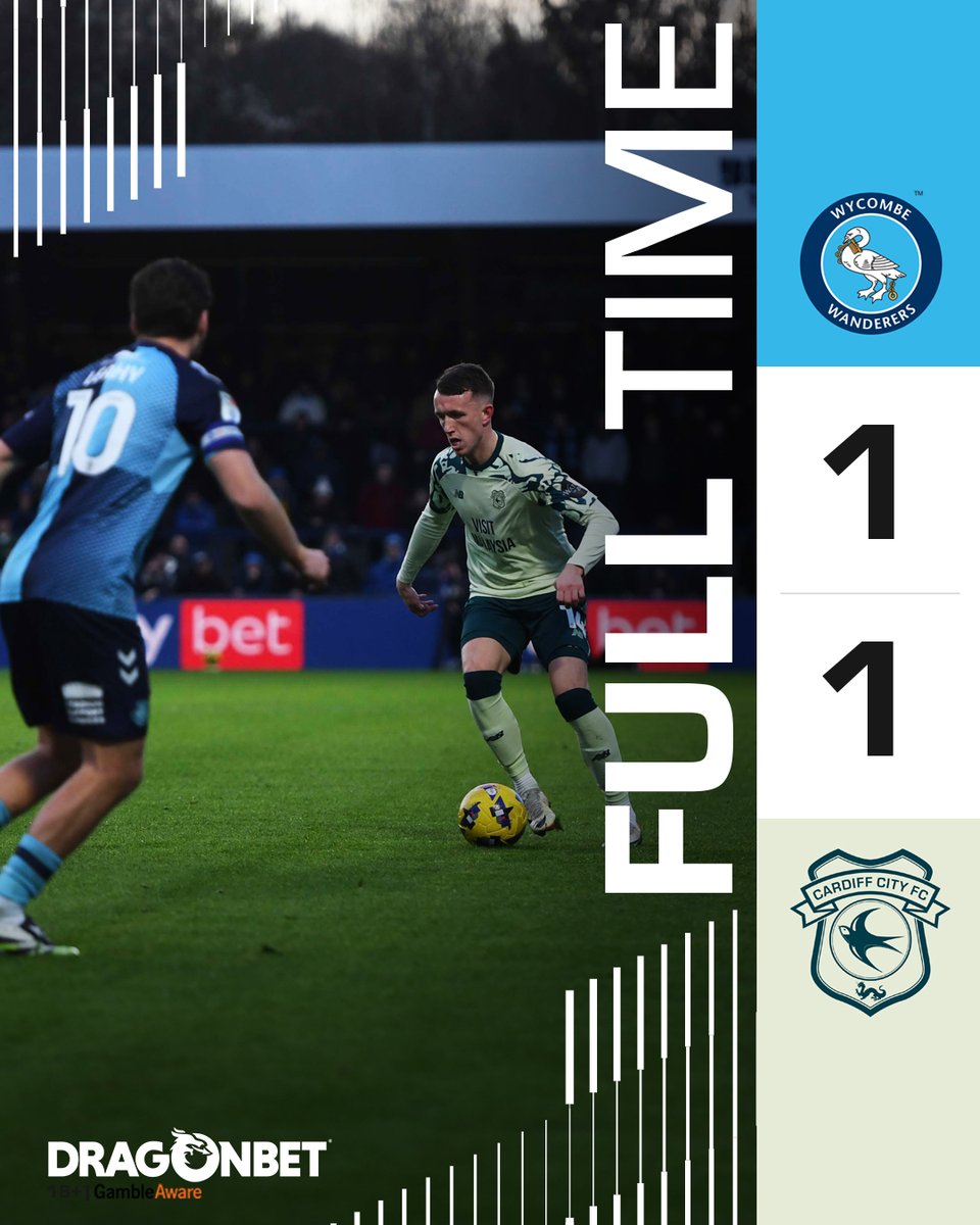 CardiffCityFC's tweet image. An away point to start the year.

#CityAsOne | @DragonBetWales