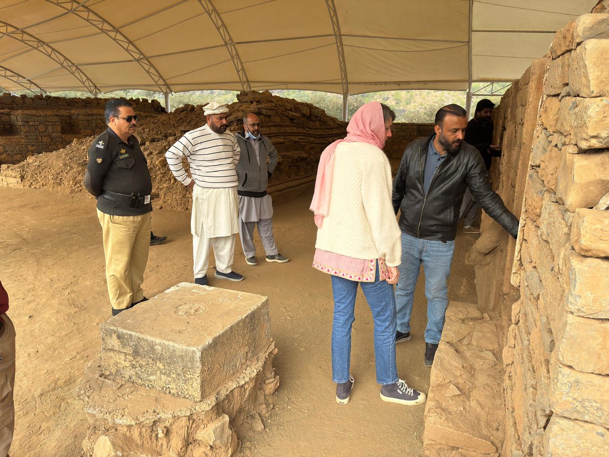 KPDOAMOfficial's tweet photo. Prof. Dr. Jessie Pons & Mr. Cristiano Moscatelli from Germany visited #Bhamala. They highly appreciated ongoing conservation efforts & emphasized the need for stronger academic engagement to promote rigorous research and nurture future archaeologists in the field. #KPArchaeology https://t.co/2bRRaLRtoZ