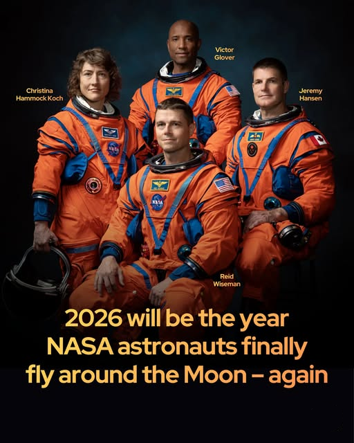 Rainmaker1973's tweet image. It’s finally 2026 — the year NASA astronauts will very likely fly around the Moon.

NASA is gearing up to launch astronauts on a lunar orbit mission for the first time in more than 50 years.

As early as February 2026, the Artemis II mission could send four astronauts into orbit…