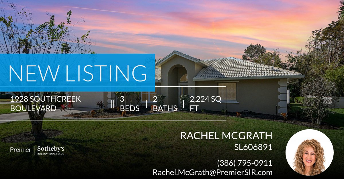 Call for your preview of this fabulous Spruce Creek Fly-In home in Port Orange, FL! Click below for more information and tag anyone who might be interested!

Rachel McGrath
Sales Associate
Premier Sotheby's International... homeforsale.at/1928_SOUTHCREE…