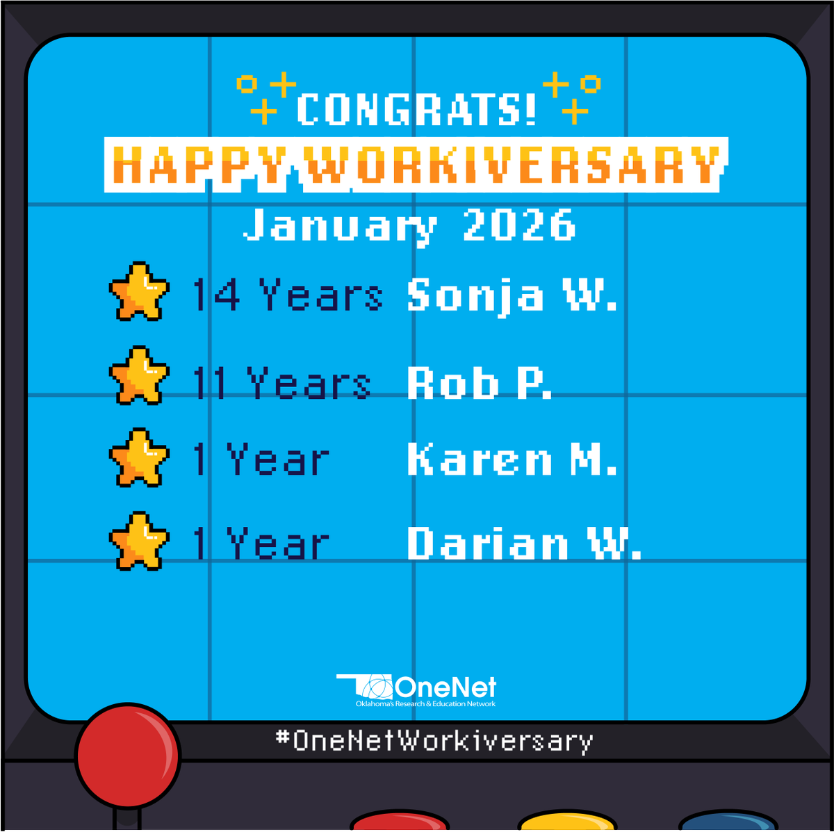 OneNetOK's tweet photo. Join the OneNet team! Find openings at: https://t.co/EDcB8EgNko #OneNetWorkiversary https://t.co/0J4w9lB8yt