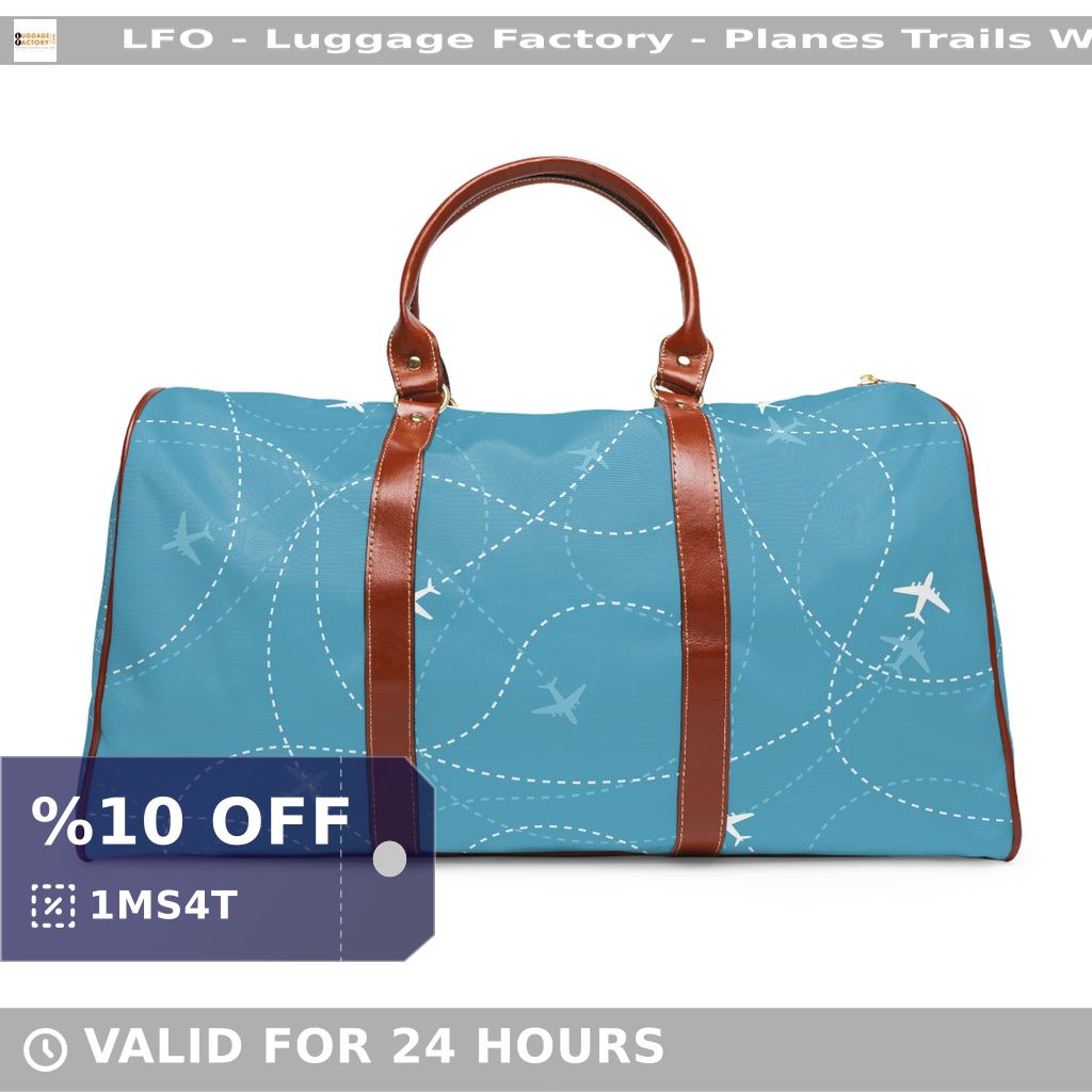 Luggage_Factory's tweet image. 🌟Adventure awaits with the LFO Planes Trails Waterproof Travel Bag! #TravelInStyle with durable PU leather, multiple compartments &amp;amp; gold-colored zippers. Perfect for any journey. Available now for $138.83! ✈️ #TravelAccessories #Sublimation 👜 shortlink.store/cmueetx6z_cr
