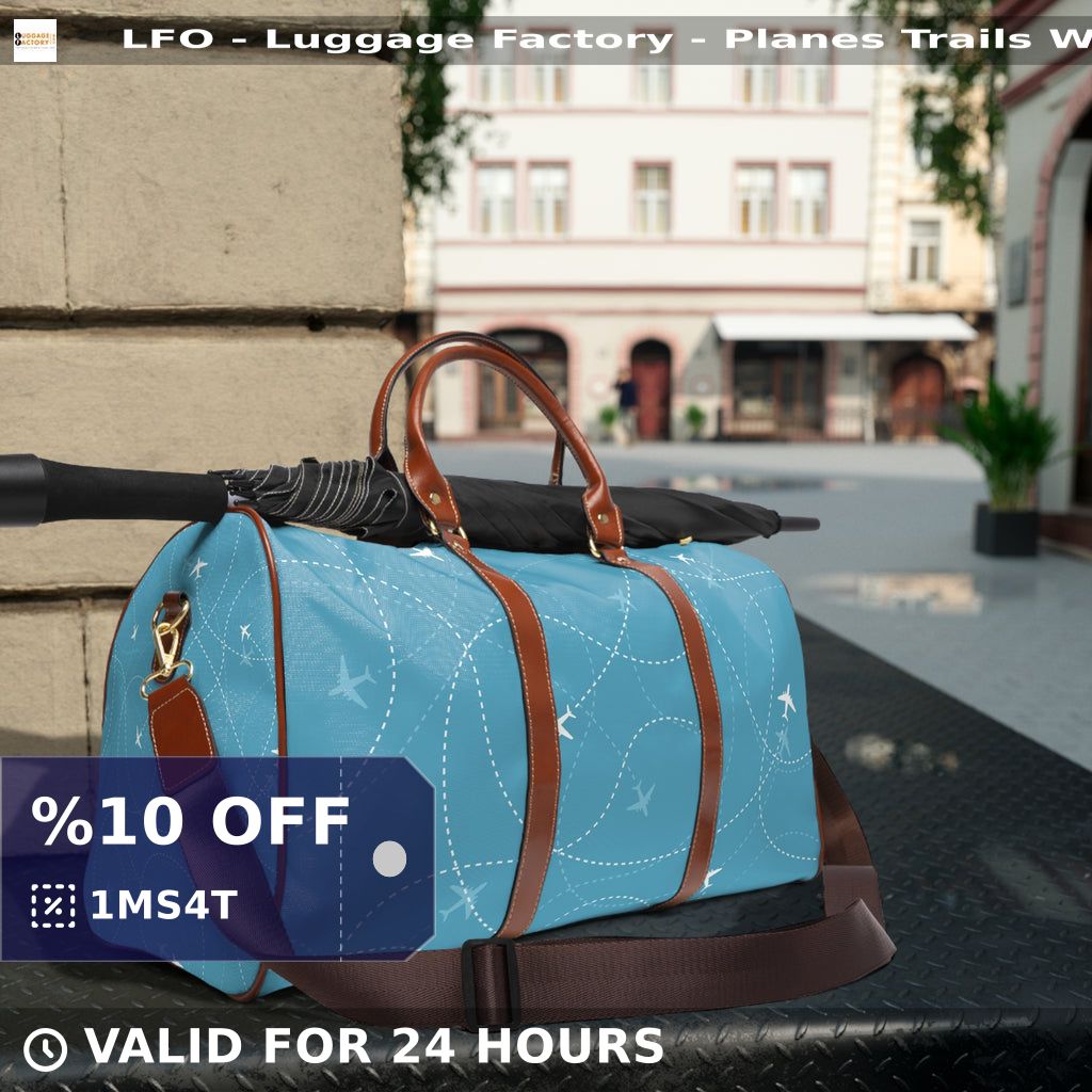 Luggage_Factory's tweet image. 🌟Adventure awaits with the LFO Planes Trails Waterproof Travel Bag! #TravelInStyle with durable PU leather, multiple compartments &amp;amp; gold-colored zippers. Perfect for any journey. Available now for $138.83! ✈️ #TravelAccessories #Sublimation 👜 shortlink.store/cmueetx6z_cr