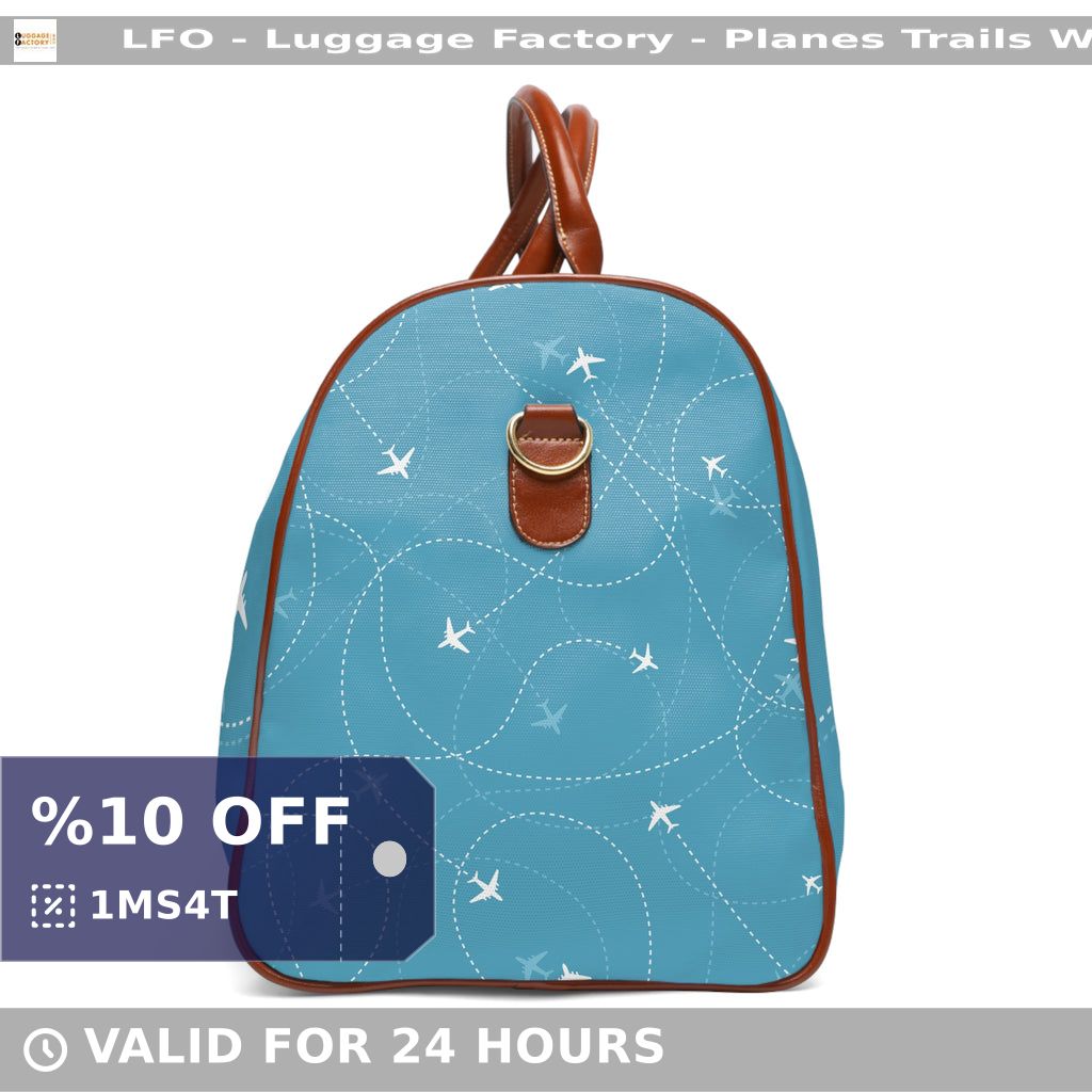 Luggage_Factory's tweet image. 🌟Adventure awaits with the LFO Planes Trails Waterproof Travel Bag! #TravelInStyle with durable PU leather, multiple compartments &amp;amp; gold-colored zippers. Perfect for any journey. Available now for $138.83! ✈️ #TravelAccessories #Sublimation 👜 shortlink.store/cmueetx6z_cr