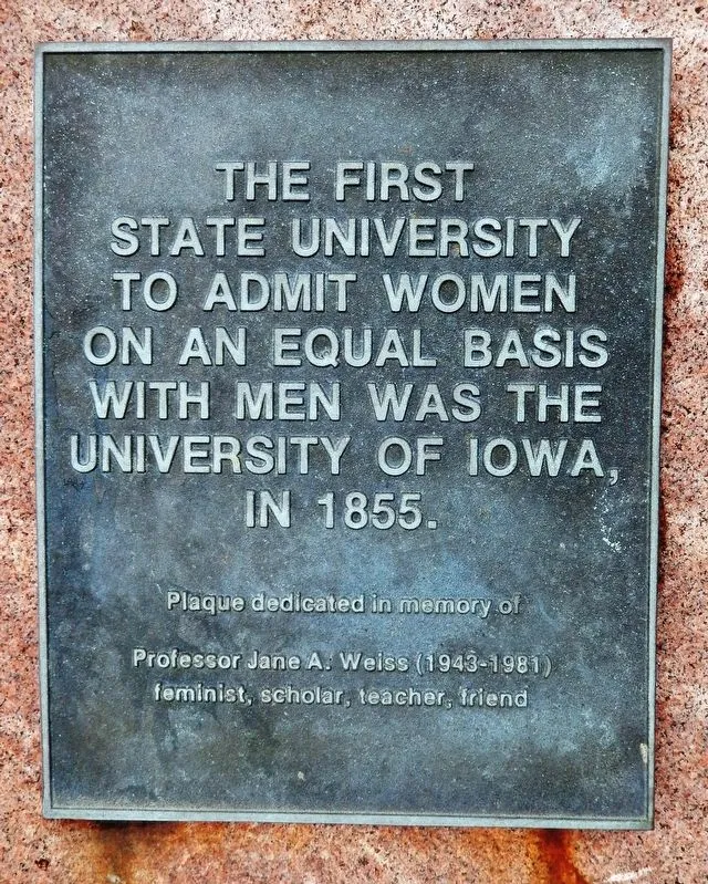 uiowa's tweet image. Some FIRSTS just make sense on January 1st 

💛 First public university to admit men and women
🖤 First daily campus newspaper west of the Mississippi 
💛 First university-sponsored creative writing program