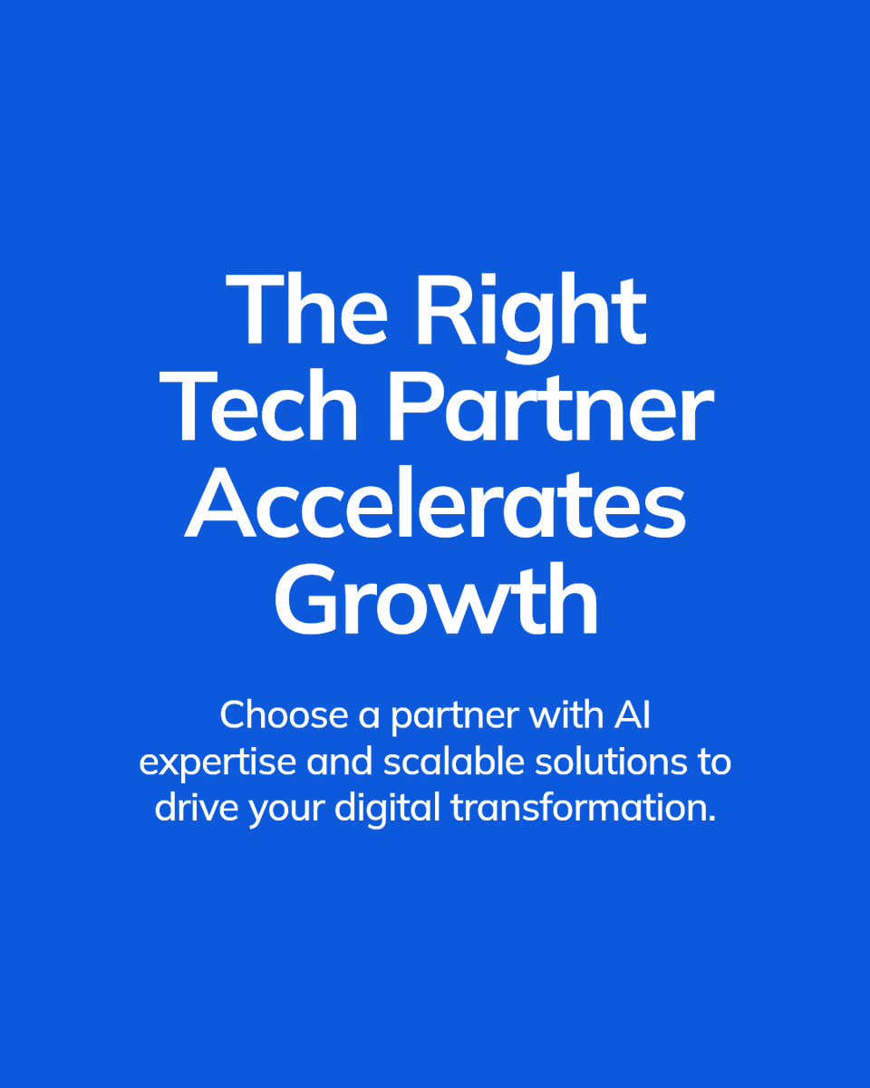 Choosing the right tech partner is a catalyst for growth. At Technosip, we bring insight, scalable solutions, and AI/ML expertise to accelerate your digital shift. Ready to grow with a partner who delivers results? Let's build together.

Contact Us: technosip.com/contact-us/