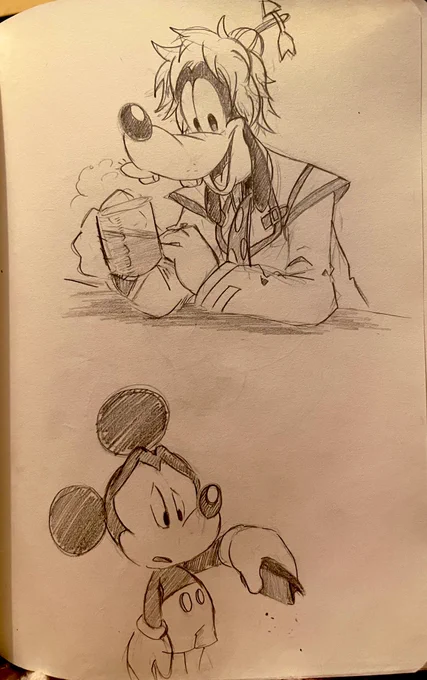 アナログで描いてた時のノート突然出てきた 