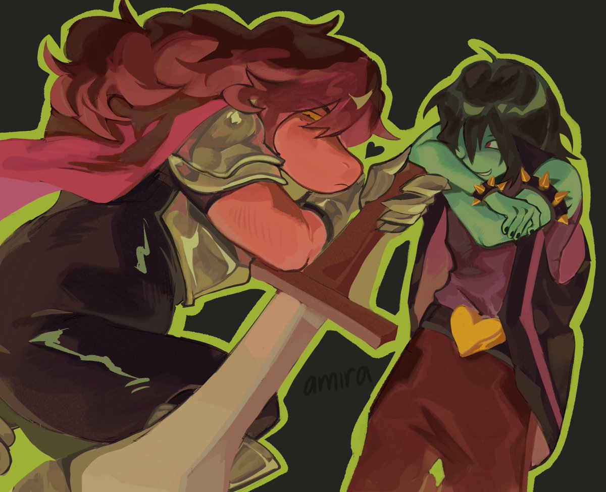 cremebrulee_yum's tweet image. happy new yuri!!! #krusie #DELTARUNE