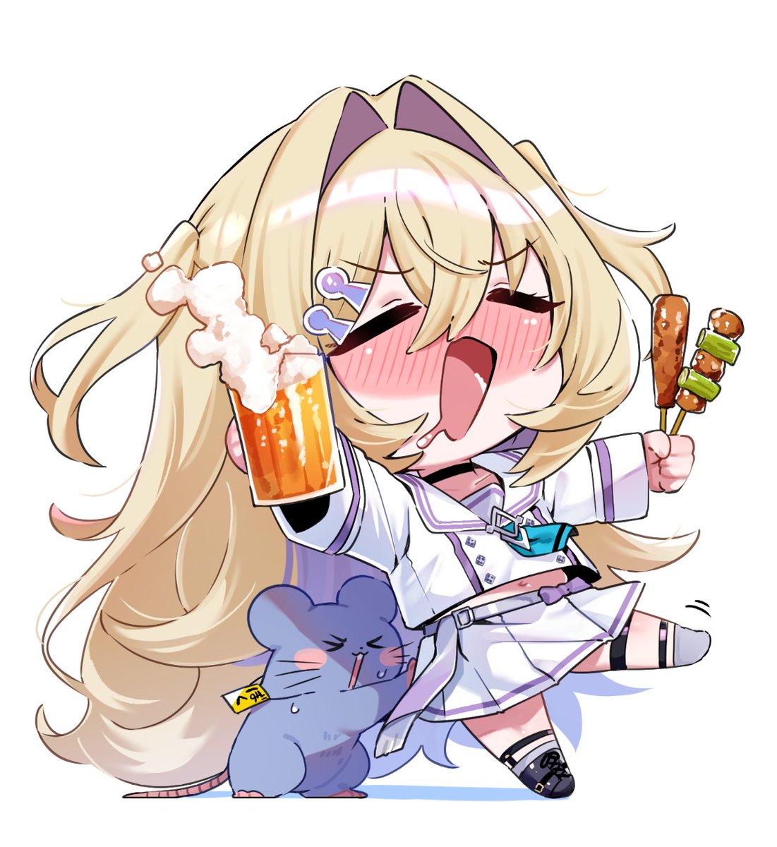 黒朕と白朕です、両方必要だと思いました
 #メメメモリー 