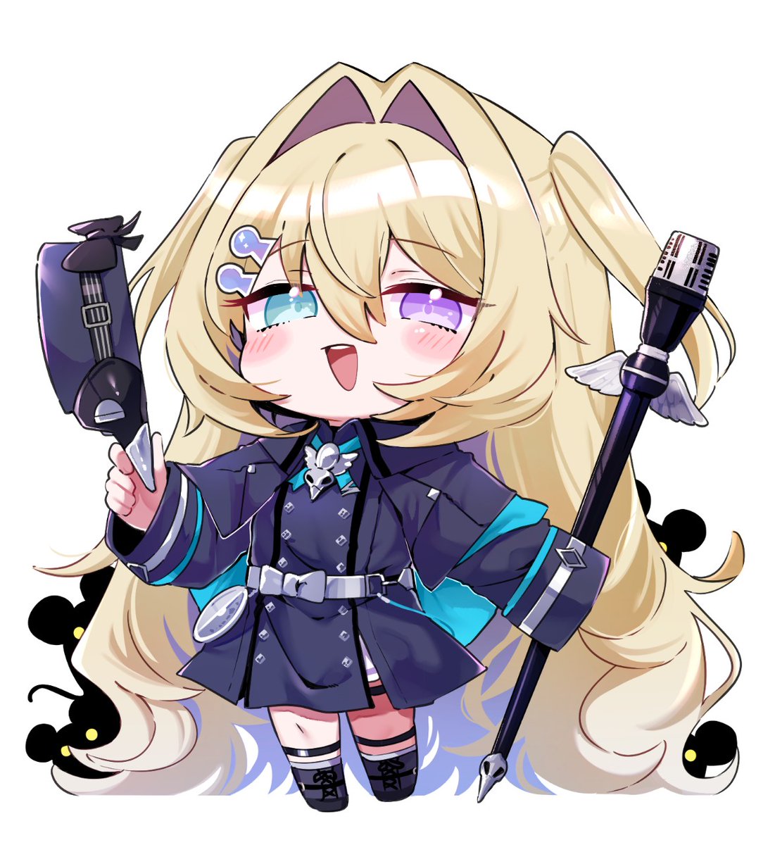 黒朕と白朕です、両方必要だと思いました
 #メメメモリー 